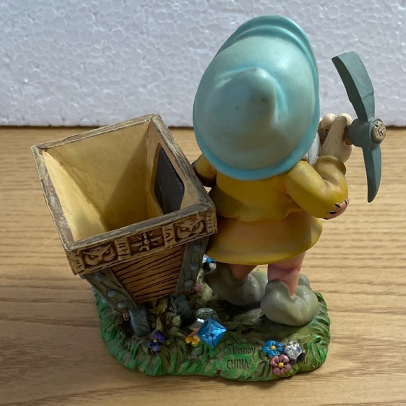 Snow White & the 7 Dwarfs Desk Set Bashful Paperclip Holder Disney 1999 Retired - Picture 3 of 12